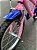 BICICLETA ARO (16) FEMININA COR ROSA/LILAS/AZUL S/MARCHA V-BRAKE MARCA MILANO CARTOON ALOHA - Imagem 9