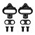 TACO PEDAL CLIP MTB EM ALUMINIO PRETO GTA RX - Imagem 2