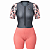 MACAQUINHO CICLISMO FEMININO FREE FORCE CLASSIC ZARA ROSA/CINZA TAMANHO P - Imagem 1