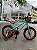 BICICLETA ARO (16) FEMININA COLLI AURORA SEM MARCHA FREIO V-BRAKE COM CESTA COR VERDE ACQUA-TURQUESA/MARROM - Imagem 3