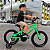 BICICLETA ARO (16) MTB MASCULINA/FEMININA COLLI ROCKET SEM MARCHA FREIO V-BRAKE COR VERDE NEON - Imagem 2