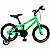 BICICLETA ARO (16) MTB MASCULINA/FEMININA COLLI ROCKET SEM MARCHA FREIO V-BRAKE COR VERDE NEON - Imagem 1