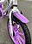 BICICLETA ARO (16) FEMININA COLLI AURORA SEM MARCHA FREIO V-BRAKE COM CESTA COR BRANCO/LILAS - Imagem 7