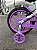 BICICLETA ARO (16) FEMININA COLLI AURORA SEM MARCHA FREIO V-BRAKE COM CESTA COR BRANCO/LILAS - Imagem 5