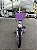 BICICLETA ARO (16) FEMININA COLLI AURORA SEM MARCHA FREIO V-BRAKE COM CESTA COR BRANCO/LILAS - Imagem 6
