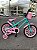 BICICLETA ARO (16) FEMININA COLLI AURORA SEM MARCHA FREIO V-BRAKE COM CESTA COR VERDE ACQUA/ROSA - Imagem 10