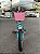 BICICLETA ARO (16) FEMININA COLLI AURORA SEM MARCHA FREIO V-BRAKE COM CESTA COR VERDE ACQUA/ROSA - Imagem 9