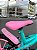 BICICLETA ARO (16) FEMININA COLLI AURORA SEM MARCHA FREIO V-BRAKE COM CESTA COR VERDE ACQUA/ROSA - Imagem 6