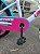 BICICLETA INFANTIL ARO 20 FEMININA GIRL POWER BRANCA/TURQUESA  COM CESTINHA E RODINHAS UNITOYS (SEMINOVA) - Imagem 5