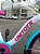 BICICLETA INFANTIL ARO 20 FEMININA GIRL POWER BRANCA/TURQUESA  COM CESTINHA E RODINHAS UNITOYS (SEMINOVA) - Imagem 6