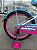 BICICLETA INFANTIL ARO 20 FEMININA GIRL POWER BRANCA/TURQUESA  COM CESTINHA E RODINHAS UNITOYS (SEMINOVA) - Imagem 4