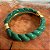 Bracelete Acrílico Onda Verde Banhado a Ouro - Imagem 1