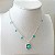 Chocker Olho Grego Cristal Verde - Imagem 1