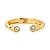 Bracelete Ponteira de Strass Banhado a Ouro - Imagem 1