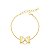 Pulseira com Pingente de Cristais Banhado a Ouro - Imagem 1