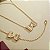 Pulseira com Pingente de Cristais Banhado a Ouro - Imagem 3