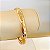 Bracelete Estrela com Strass Banho de Ouro - Imagem 1