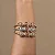 Bracelete com Leopardos Brancos Banhado a Ouro - Imagem 1