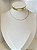 Choker com Zircônias Retangulares Baguete 30+5cm - Imagem 1