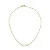 Corrente com Bolinhas Lisas Dispersas Banhado a Ouro 45+5CM - Imagem 2