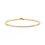 Pulseira com Fileira Curva de Zircônias Dourada - Imagem 2