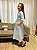 Vestido Tricoline Azul - Imagem 3