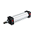 Cilindro Pneumático Industrial 50x300mm Duplo Curso NFe - Imagem 1