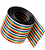 Cabo Flat Colorido 40 Vias 28awg 1,27mm Dupont Jumper NFe - Imagem 1