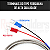 Sensor Alta Temperatura Tipo K Argola 5mm Furo 1 Metro NFe - Imagem 4