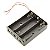 Case Suporte 3 Pilhas 18650 Sem Tampa  11,1V Prototipagem - Imagem 2