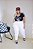 CONJUNTO BULDOG - BLUSINHA PRETA E CALÇA BRANCA - Imagem 1