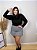 CONJUNTO CROPPED E SHORTS SAIA PIED POULE - Imagem 2