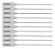 Pacote de Lacre Numerado Branco c/ 100 und - Médio 16cm - Imagem 2