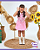 Conjunto Infantil Xadrez - Rosa - Imagem 7