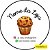 120 Adesivos Logotipo com Cupcake (4 cm) - Imagem 1