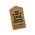 100 Tags Kraft - Este Produto é 100% Artesanal 7x4 cm - Imagem 1