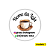 120 Adesivos Logotipo com Café (4 cm) - Imagem 1