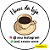 120 Adesivos Logotipo com Café (4 cm) - Imagem 1