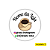 120 Adesivos Logotipo com Café (4 cm) - Imagem 3