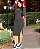 Vestido Recort Midi Preto - Imagem 1