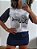 T shirt Paetê com dourado - Imagem 3