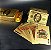 Jogo baralho dourado dólar espanhol - prova d'água - anti rasgo dourado dolár - Imagem 3