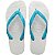 Sandalia Chinelo Havaianas Tradicional Adulto Branca Com Azul Tamanho 35/36 - Embalagem 6X1 PAR - Preço Unitário R$18,91 - Imagem 1
