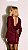 Vestido Curto Marsala com Manga Longa - Imagem 1