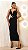 Vestido Midi Preto com Cinto - Imagem 2