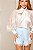 Camisa Feminina Transparente com Laço Branco - Imagem 5