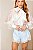 Camisa Feminina Transparente com Laço Branco - Imagem 7