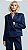 Conjunto Blazer e Calça Feminino Azul Marinho - Imagem 1