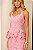 Vestido Midi Rosa Detalhe Floral Feminino - Imagem 5