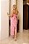 Vestido Midi Rosa Detalhe Floral Feminino - Imagem 3